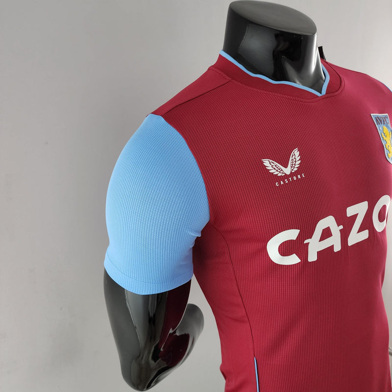 Camisa Aston Villa I 22/23 - Castore Versão Jogador Masculina