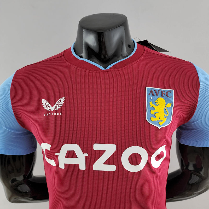 Camisa Aston Villa I 22/23 - Castore Versão Jogador Masculina