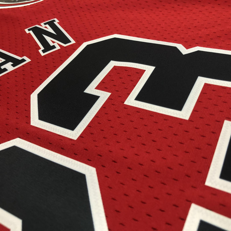 Regata Mitchell & Ness  Chicago Bulls 1986-1987 Vermelha