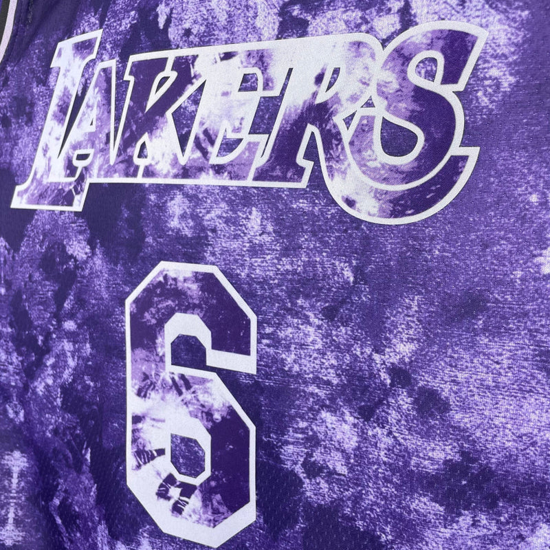 Los Angeles Lakers - Select Series Tie Dye 2023 - Masculina - Mesclado Roxo