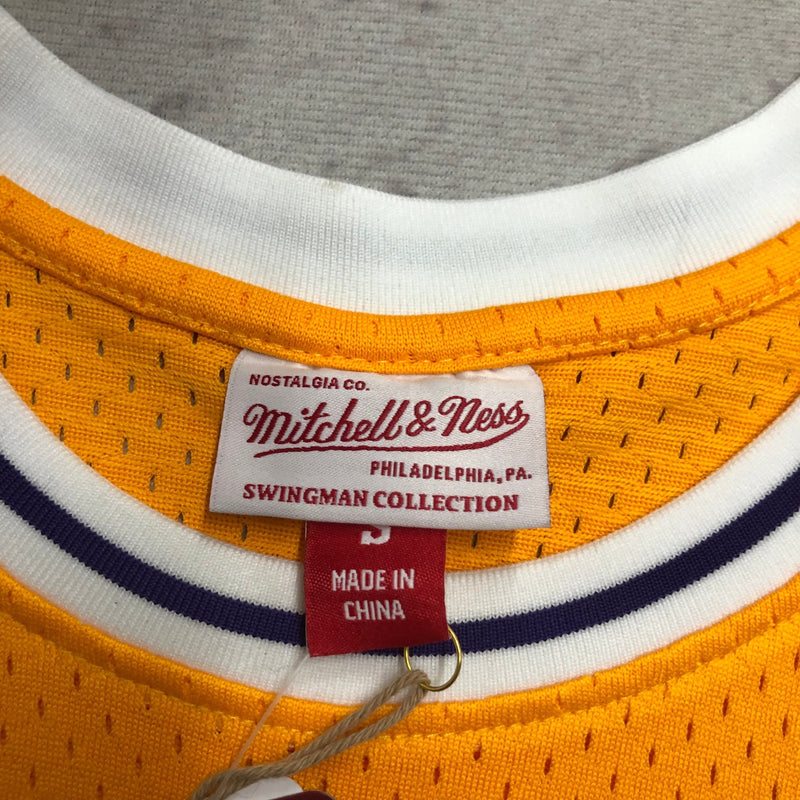 Regata Mitchell & Ness  Los Angeles Lakers 1984-1985 Amarela