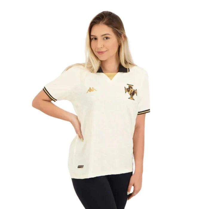 Camisa Vasco da Gama Terceiro Uniforme 22/23 - Kappa Torcedor Feminina