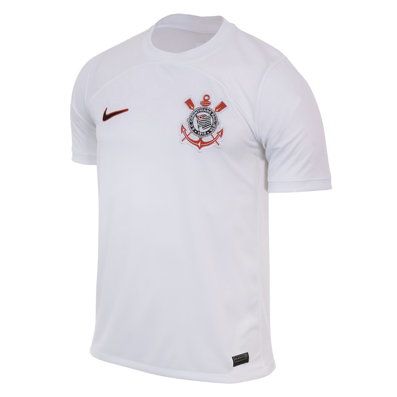 Camisa Corinthians I Titular  23/24 - Nike Torcedor Masculina - Branca