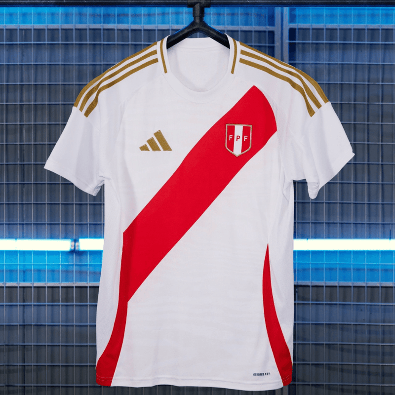 Camisa Peru Titular 24/25 - Adidas Torcedor Masculina