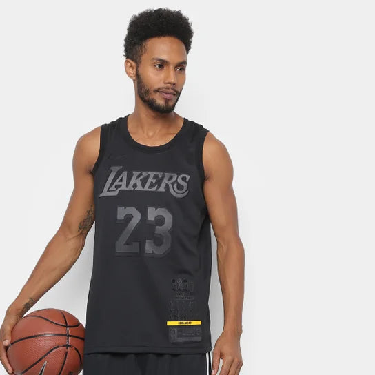 Regata NBA Lebron James Los Angeles Lakers 2019 Nike NBA MVP - ALL BLACK