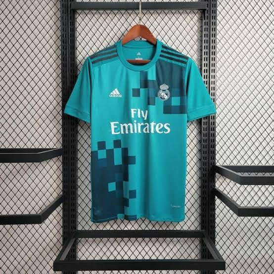 Camisa Retrô Real Madrid 17/18 Third Adidas - Azul