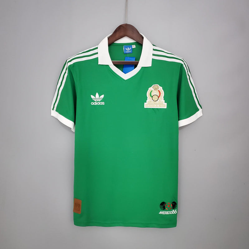 Camisa México Home (1) 1986 Adidas Retrô Masculina