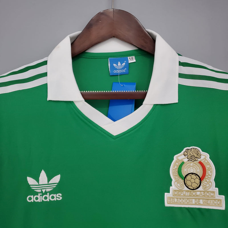 Camisa México Home (1) 1986 Adidas Retrô Masculina