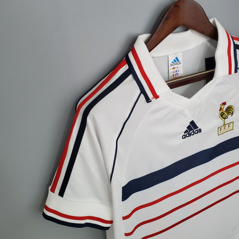 Camisa França Away (2) 1998 Adidas Retrô Masculina