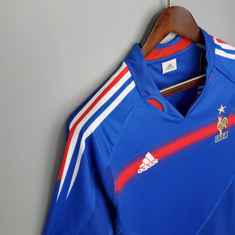 Camisa França Home (1) 2004 Adidas Retrô Masculina