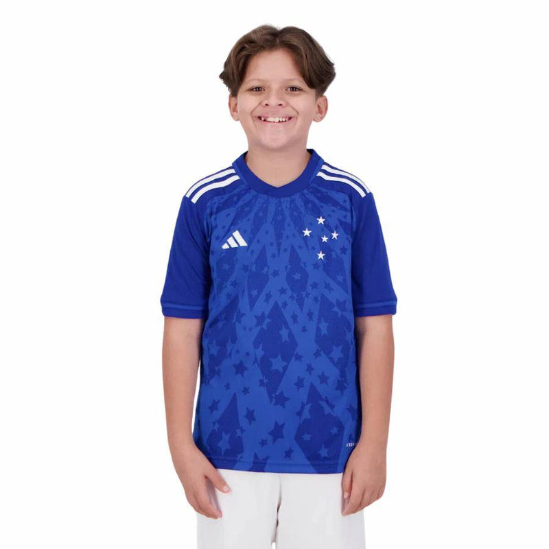 Kit infantil Cruzeiro Titular Uniforme 24/25 Adidas