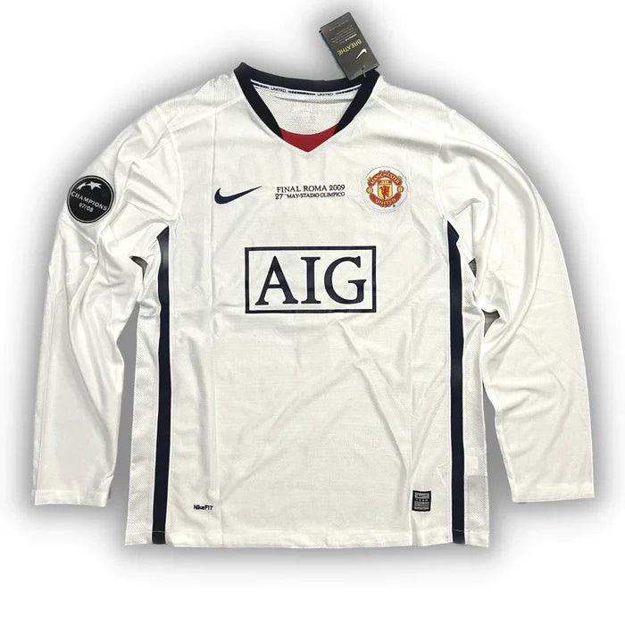 Camisa Manchester United Manga Longa Retrô 2008/09 Reserva